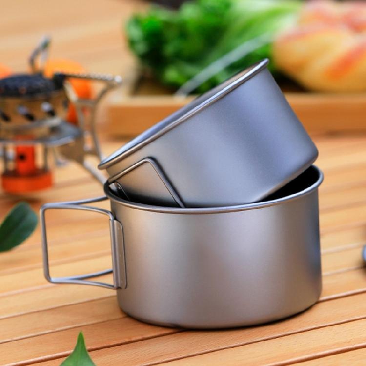 Folding Handle Bowl Hiking Backpacking Picnics Tableware Plate Dinner Dish for Outdoor Activity with Convenient