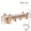 1set DIY Wooden Model Kit 3D Puzzle Assembly Wood Craft Ornament for Bedroom & Living Room Decor