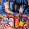 New large-capacity coffee cup outdoor portable accompanying water cup 304 stainless steel double-layer vacuum simple thermos cup