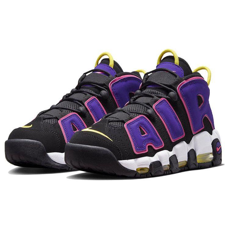 Nike Air More Uptempo 96 Court Purple Sneakers da Uomo Nero Iper-Rosa Multicolore DZ5187-001