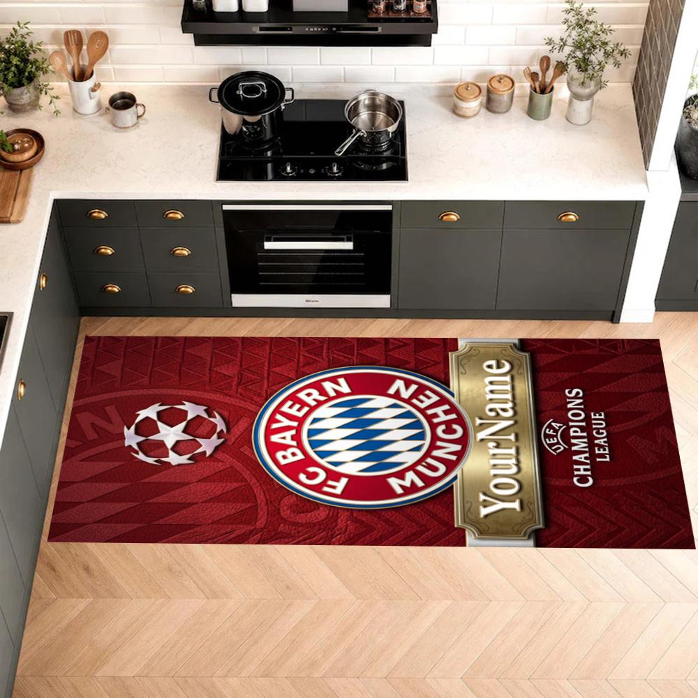 Fc Bayern Mnchen Customize Your Name Kitchen Rug Runner Rug Laundry Mat Hallway Entryway The Best Gift Choice