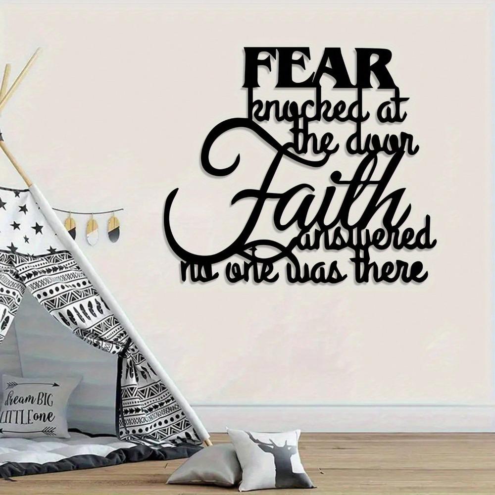 Inspirational Metal Wall Art Vintage Finish Motivational Quote Home Office Decor Weather Resistant Gift Halloween