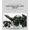 1/12 Scale Die Cast Motorcycle Model for Kawasaki Ninja H2R, Motorcycle Model, Kids Moto Toy or Collection, Boyfriend