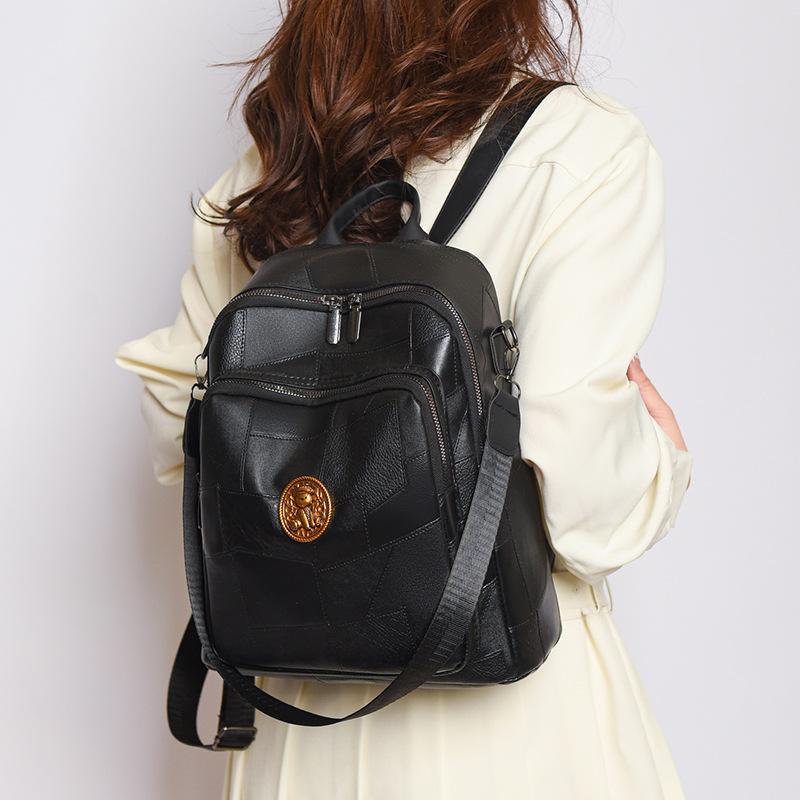 Мягкий кожаный женский рюкзак — фото 3