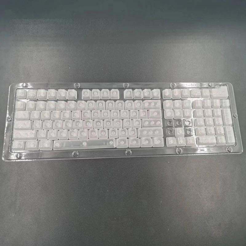Matte Finish ABS Blank Keycaps Enhanceds Light Diffusions Design For Most Mechanical Keyboards