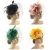 Retro Sinamay Headband Fascinator Wedding Ascot Hat Hatinator Birdcage Veil