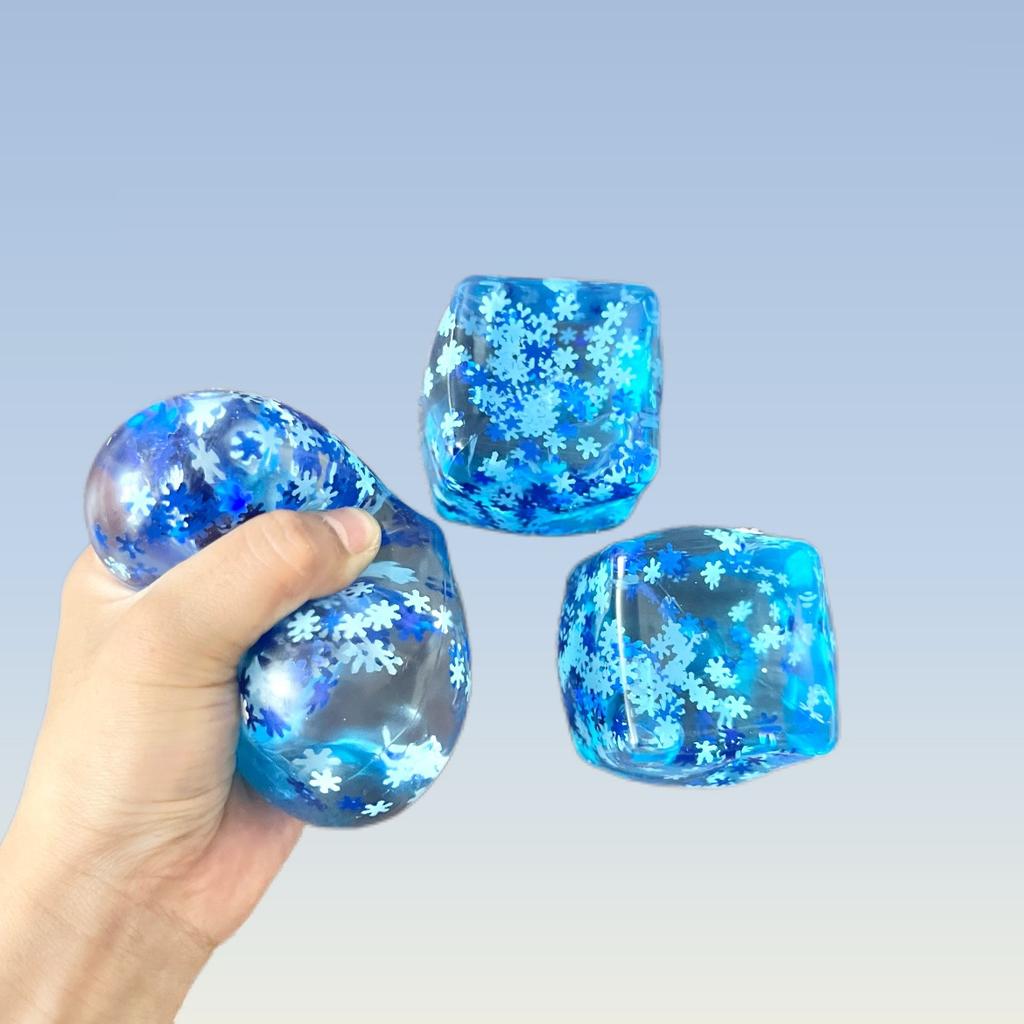 1pc Squishy Maltose Snow Ice Cube Stress Balls Stress Balls for Adults Anxiety Relief Funny Stress Calming Toys