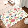 Non-Slip Entrance Rug Floral Watercolor Carpet Living Room Decoration Soft Kid's Play Floor Mat Durable Rugs for Bedroom Gift
