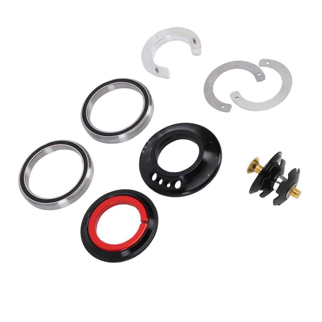   Cable Routing Headset for IS52 Standard Frames, Integrated Design for 28.6mm Upper, 40mm Lower with Nut 6.5mm and CNC Machined Aluminum Alloy Materi