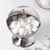1PC Stainless Steel Spherical Sugar Bowl Stainless Steel Storage Tank 16x13.5cm