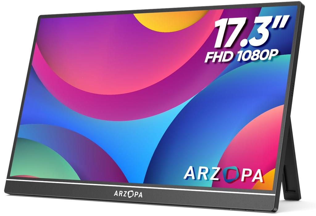 Monitor Mobil ARZOPA Inch Monitor Portabil Gaming Afișaj Portabil Panou LCD IPS Subțire Autonom Monitor cu Comutator USB Standard Compatibil HDMI cu