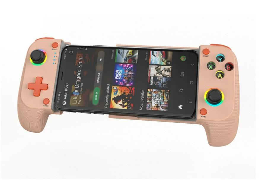 

Сумісний Bluetooth Бездротовий Геймпад Контролер для iOS, Nintendo Switch, ПК та Android Телефонів - Розширюваний Дизайн. рожевий