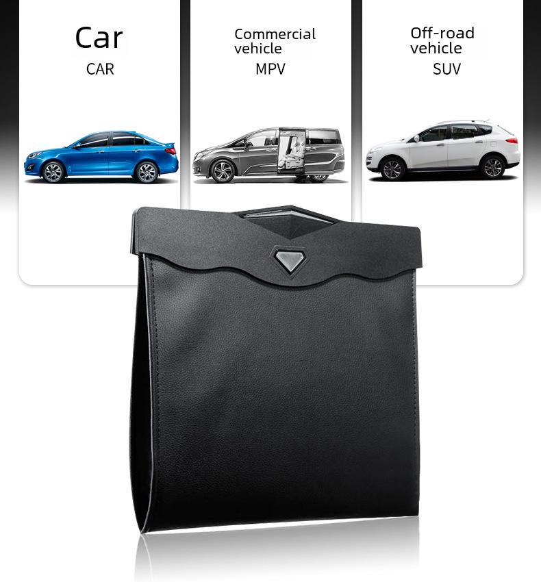 Hanging Foldable Car Trash Bag - Multifunctional Interior Accessory