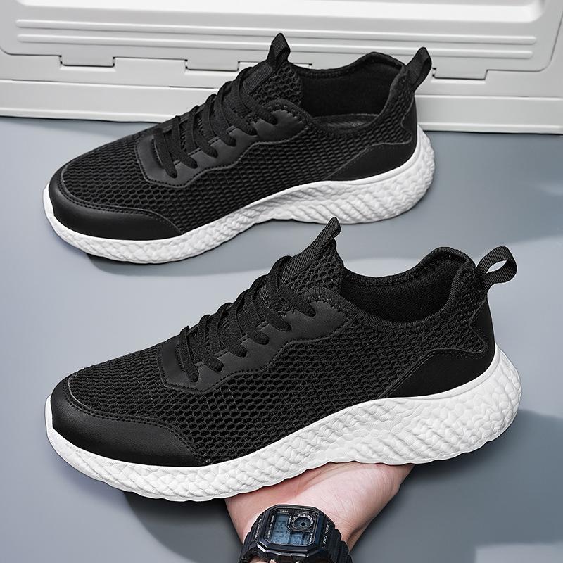 Sommer neue Herren leichte Sportschuhe Plateau Freizeitschuhe große Größe atmungsaktive Mesh-Schuhe trendige Herrenschuhe