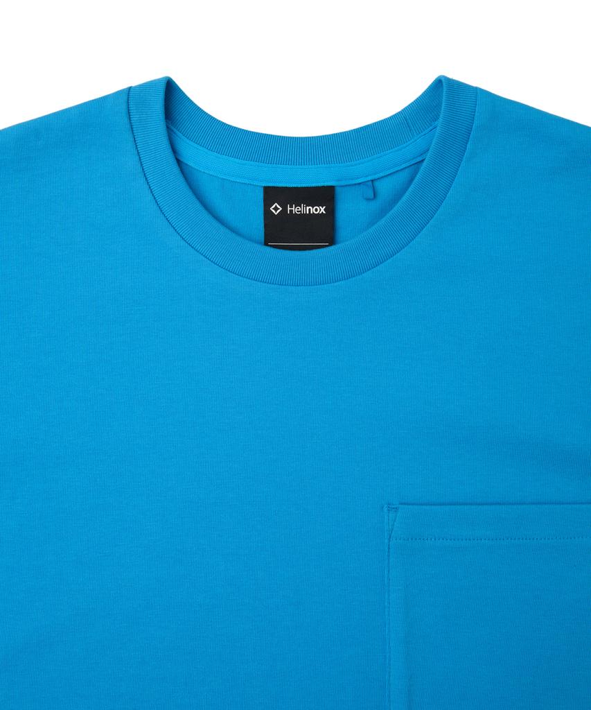 Hellinogseuweeo Pocket Short Sleeve T-Shirt_Cyan Blue