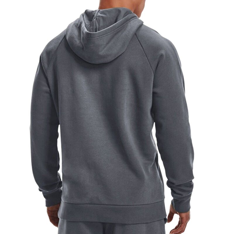Under Armour Rival Sweatshirts Men's Gray Hooded Moderate Regular 1357105-012