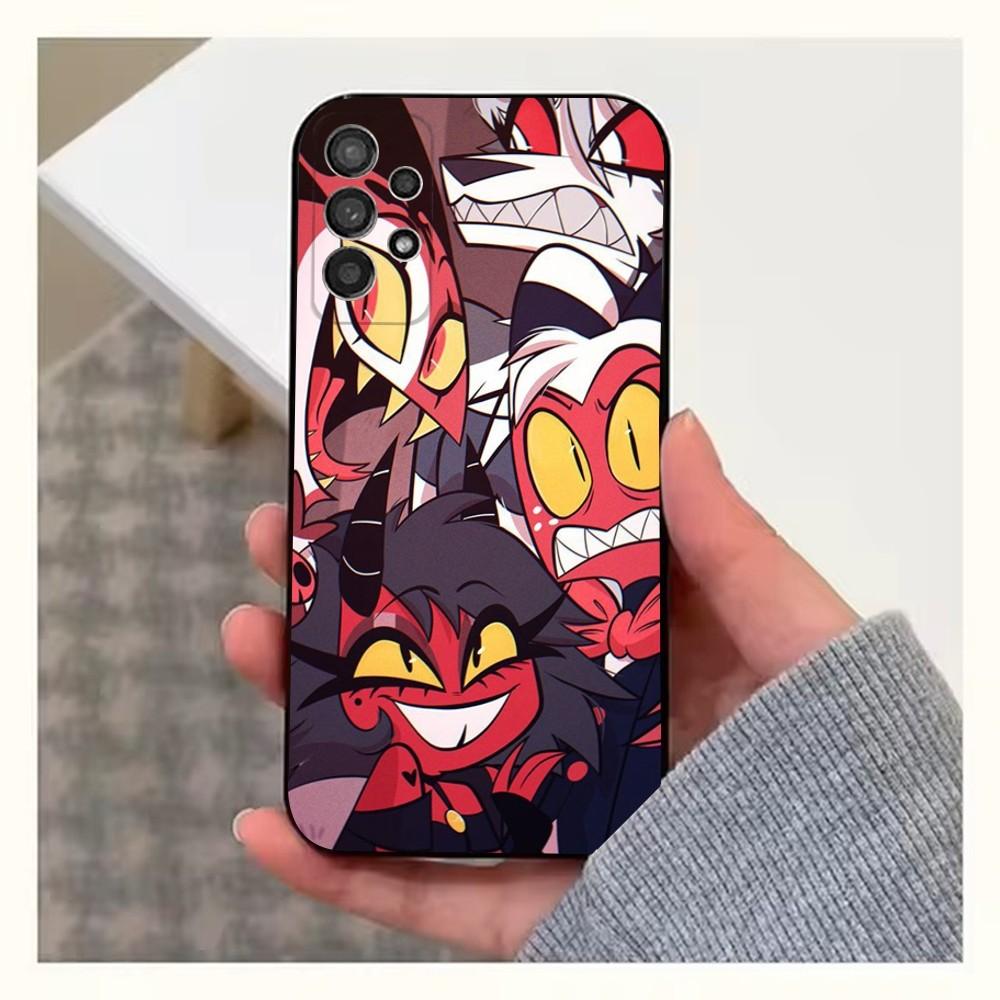 Anime H-Helluva B-Boss Phone Case For Samsung S25,S24,S23,S22,S20,S21,S10,Ultra,Plus,Lite,FE,Soft Silicone Black Cover