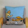 Federa Cuscino con Fantasia Ding Ding Adventure Regalo per Bambini Federa Quadrata Decorazione Auto Divano Casa