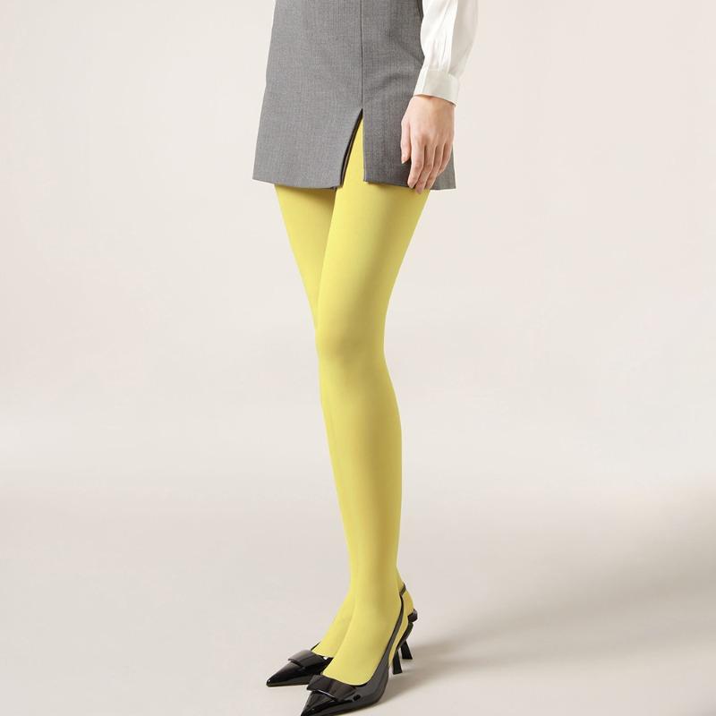 Vintage Red Women's Pantyhose Spring Autumn Super Elastic Y2k Slim Fit Candy Colored Tights Stockings for Females