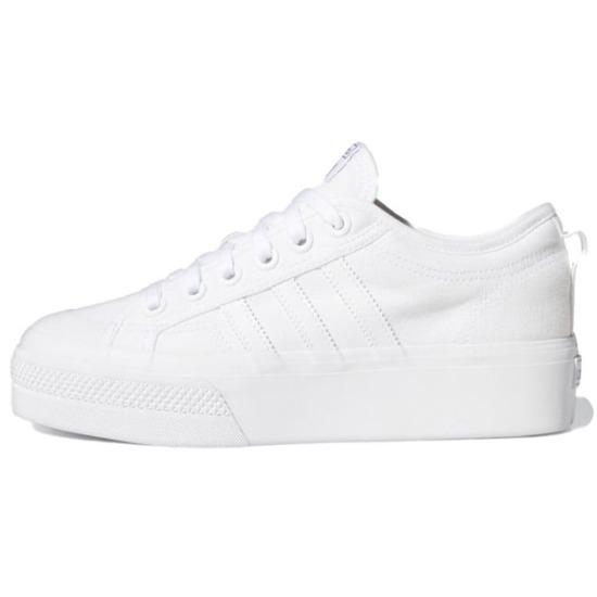 Adidas Nizza Platform Triple White Women Sneakers  FV5322