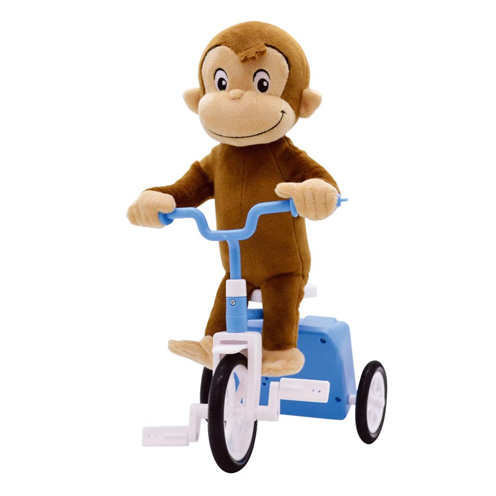 Curious George Tricycle Gimmick Plush Toy (Normal)