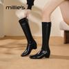 Millies Premium Leather Plush-Lined Over-the-Knee Boots