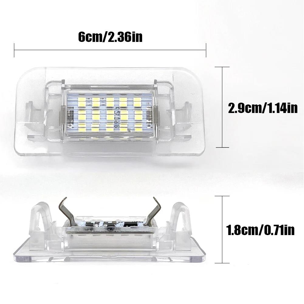 For Mercedes Benz B-Class W242 W246 2011-2019 A2468201566 1/2PCS 15SMD Car LED License Number Plate Light Canbus Error Free License Plate Lights 2