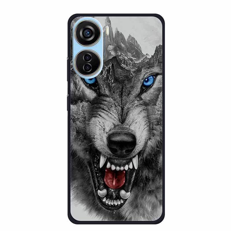 For ZTE Axon 40 LITE Case Popular Picture Black Silicone Soft Back Cover Case For ZTE Axon 40 Lite Case 40Lite Phone Cover Coque
