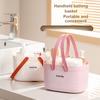 Canvas Foldable Cosmetic Bag Toiletries Organizer for Home Bathroom Student Dormitory