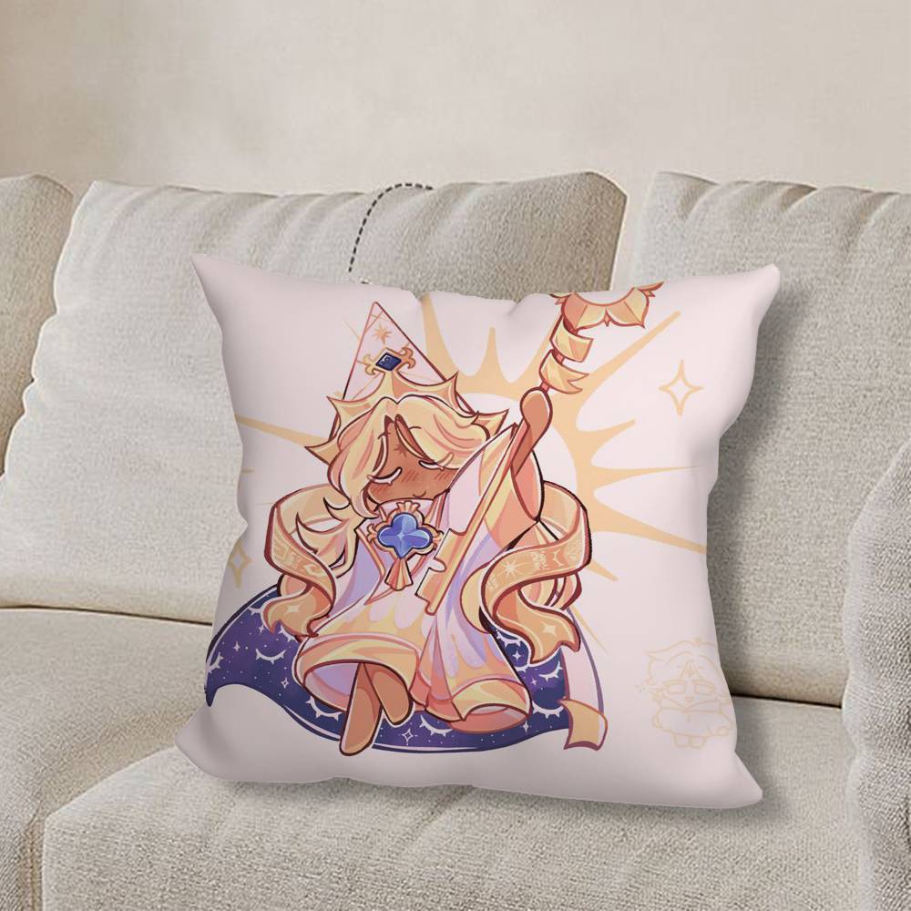 Cookie R-Runes KingdomS Game Pillow Case Sofa Living Room Bedroom Headboard Backrest Cushion Square Cushion Nap Time