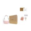 Coach Andrea 24 Logo Coated Canvas And Calfskin Shoulder Bag Medium Women shoulder bag Pink CV973-IMPO