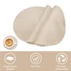 6Pcs Round Table Mat and Cup Coasters Set Woven Ramie Placemats Anti Slip Dining Placemats Non-Slip Tableware Bowl Pads Kitchen