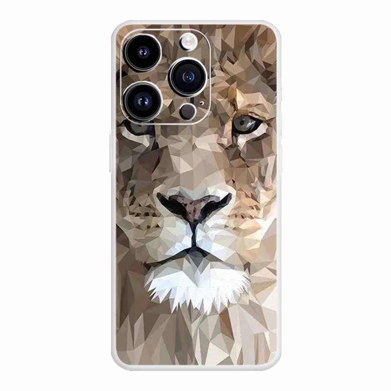 Für iPhone 16 Pro Max Hülle Luxus Silikon TPU Weiche Abdeckung Handyhülle iPhone16 plus 16e Stoßfester Bumper Funda Tiere Hülle