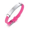 Personalizza Braccialetti ID Medico di Allerta Personalizzati per Ragazzi Ragazze Acciaio Inossidabile Antiallergico Silicone Info di Promemoria di Emergenza