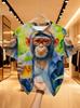 Lustiges Affen-Grafik-T-Shirt für Herren Kleidung 3D Cartoon Gorilla Orang-Utan Bedrucktes T-Shirt Unisex Kurzarm Unisex Oberteile T-Shirts