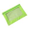 8 Color zipper pencil bag Oxford Cloth Stationery Storage Bag clear window design  for Office School Supplies pen Organizer