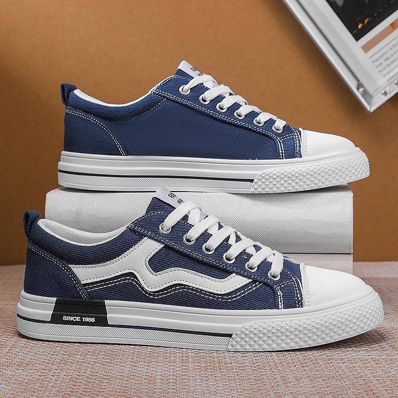 2025 Men Casual Platform Sneakes LaceUp Trainers Student Sneakes Mens Vulcanized Shoes Tennis Sneakers