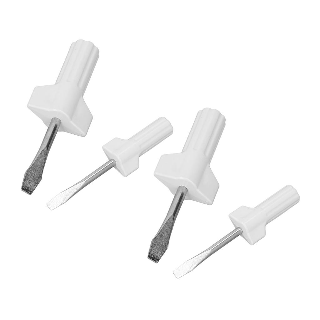4 Pieces Slot Screwdrivers Plastic Handle Stainless Steel Multifunctional Screwdriver Set for Home