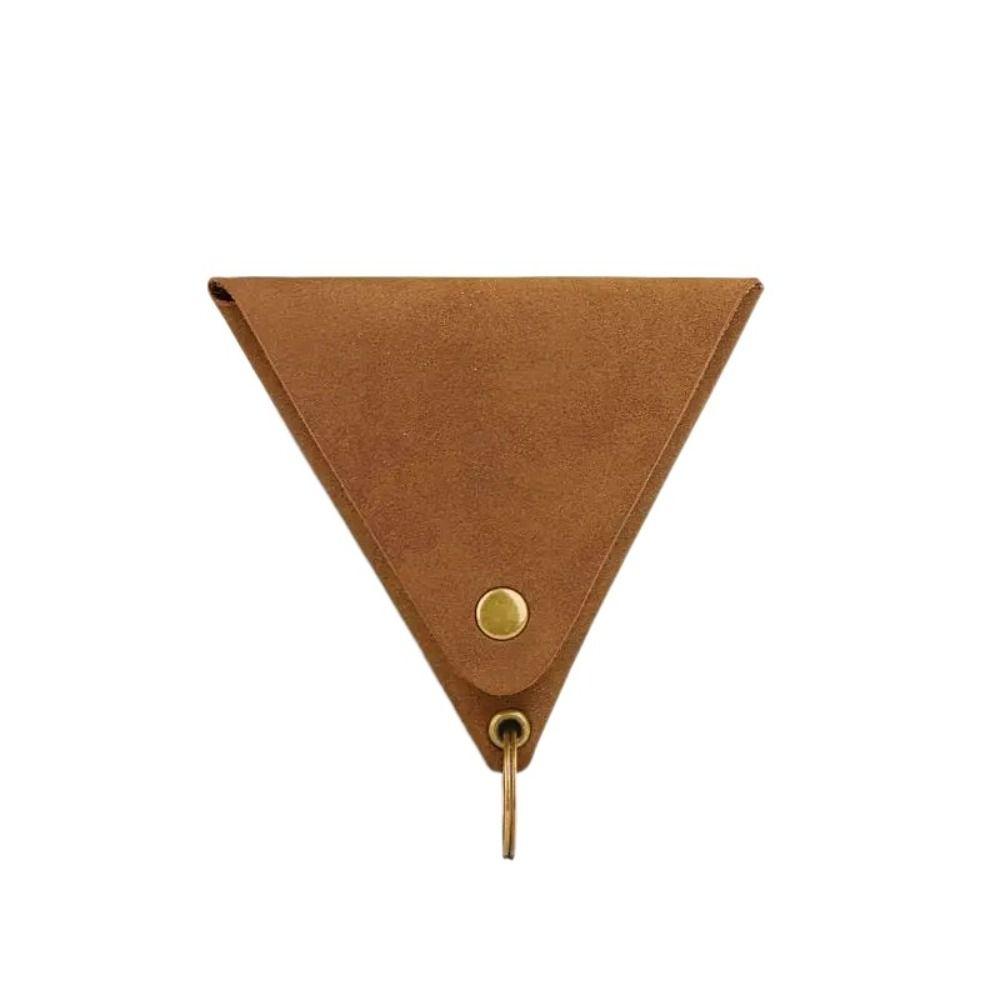 Solid Color Triangle Coin Purse Korean Style Card Storage Bag Simple Small Item Bag Women