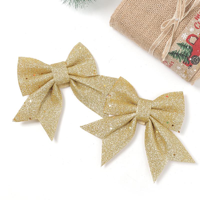 18/20cm Bow Christmas Decorations Xmas Tree Pendant Ornament for Home Room Decor Navidad New Year Party 2026 DIY Gift Accessory