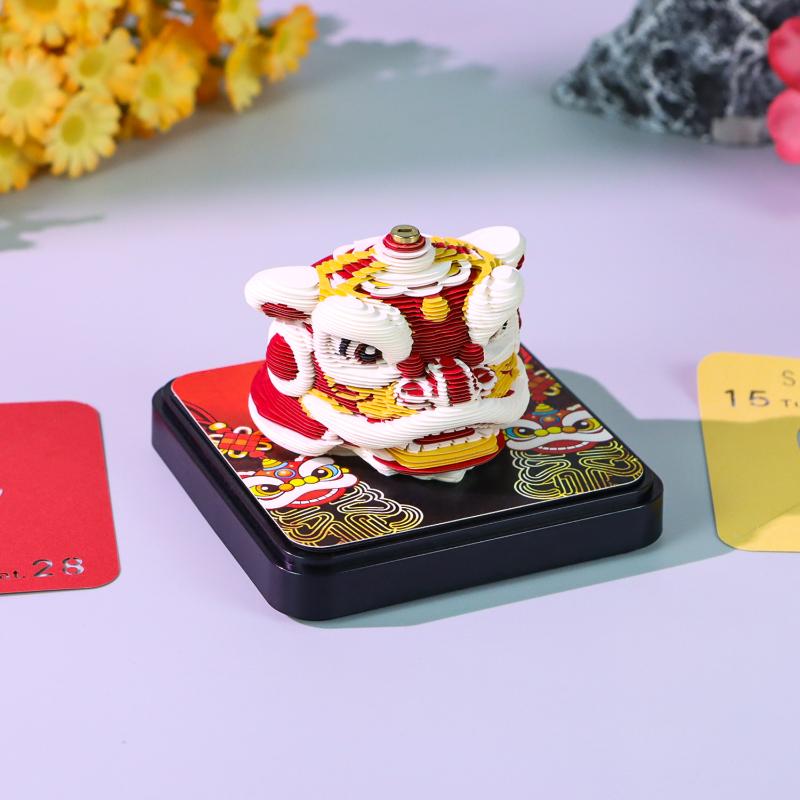 Unique 2027 Desk Calendar 3D Paper Carving for Enhanced Planning and Home Decor