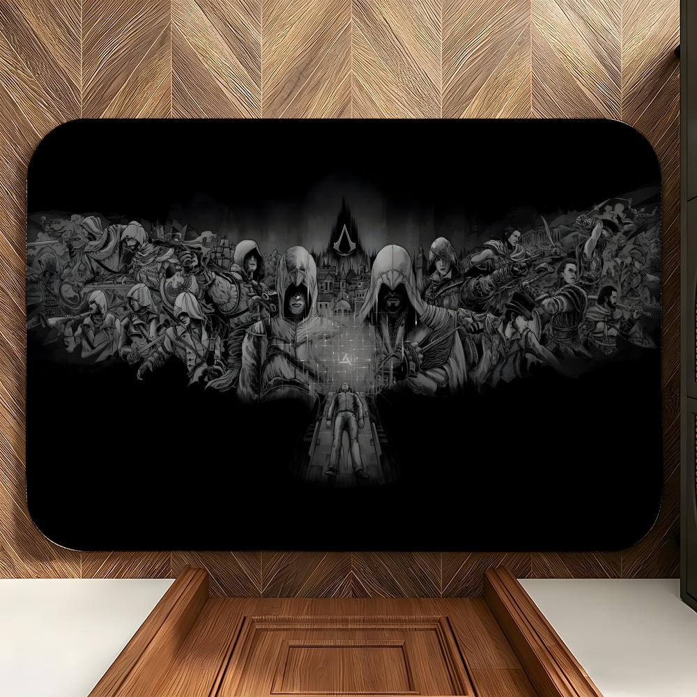 game A-Assassins Game C-Creed Floor Mat Soft Flannel Floor Mat Suitable for Entryways, Living Rooms, Bedrooms, and Bathrooms