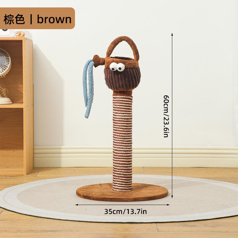 New Natural Sisal Cat Climbing Frame Water Bottle Cat Tree Protect Sofa Toy for Kittens and S