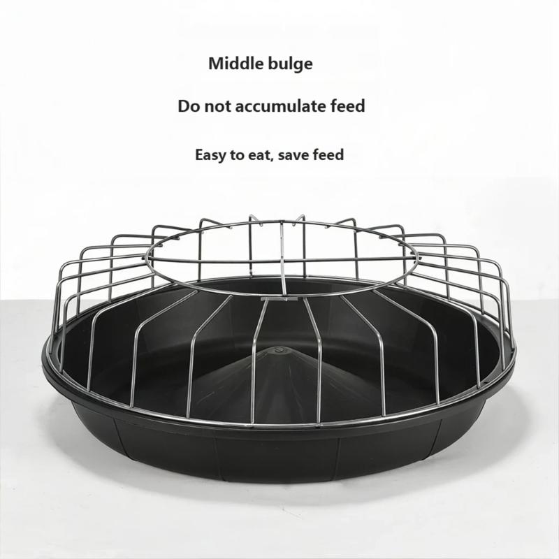 Poultry Feeding Tray 14/24/30 Slots, Efficiently Control Food Spill Trough Chicken and Pigeons Feeder