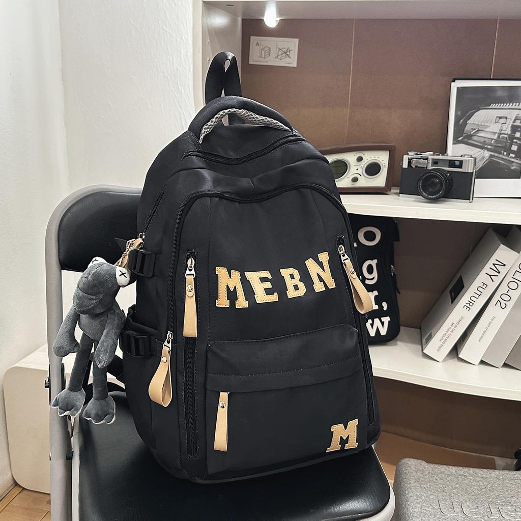 Schoolbag Casual Backpack Male College Students Simple Fashion Large Capacity School Bag Female Junior High School Students Computer Travel Backpack