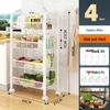 Movable Multi-Layer Kitchen & Bathroom Storage Rack for Fruits & Vegetables