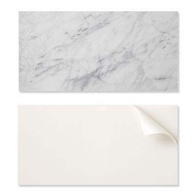 Package of Vinyl Tiles Simple Installation Marble Pattern with Veins 10X40X20 Cm