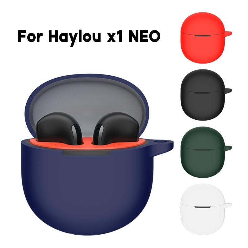 Soft Silicone Case Covers for X1 NEO Earphone Protective Case Skin Holder High Elastic Holder Case with Carabiner