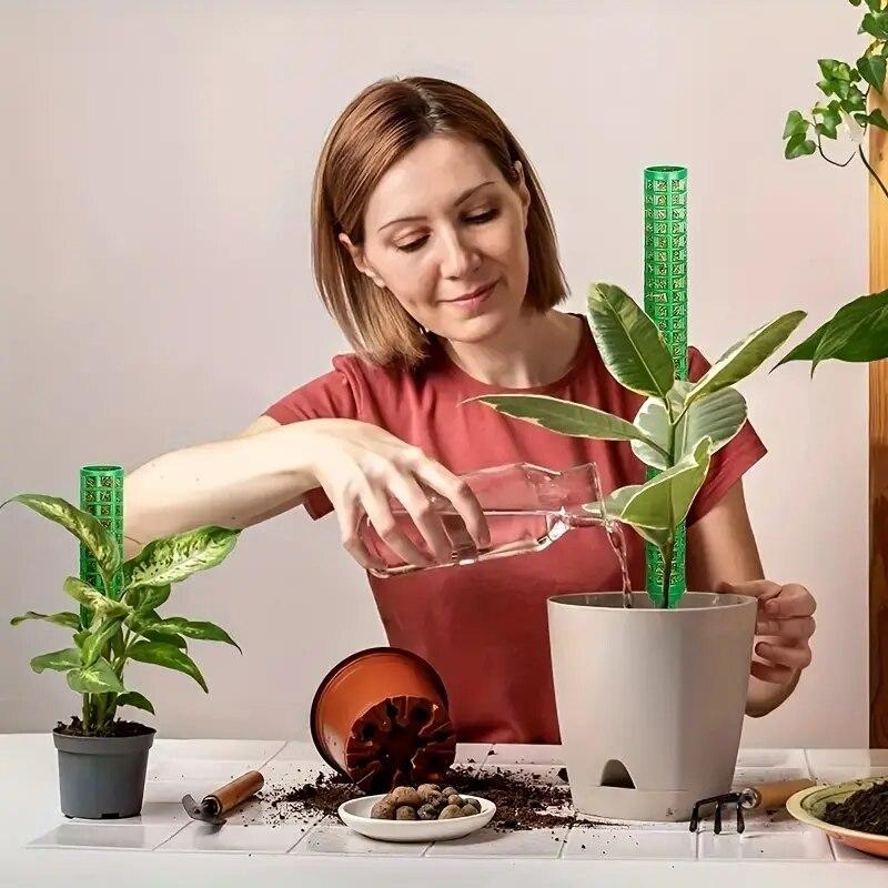 2 Plastic Moss Poles Plant Stakes for Indoor Plants Moss Poles for Monstra Plants and Water Moss Poles
