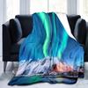 Coperta Ponderata Aurora Boreale King Queen Size Bella Coperta con Motivo Luminoso Calda Leggera Super Morbida per Divano Divanetto Letto